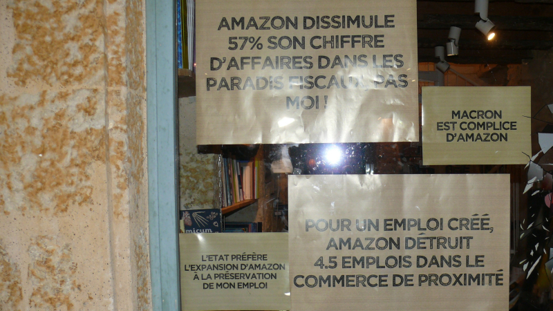 Amazon dans le collimateur des commerçants auscitains