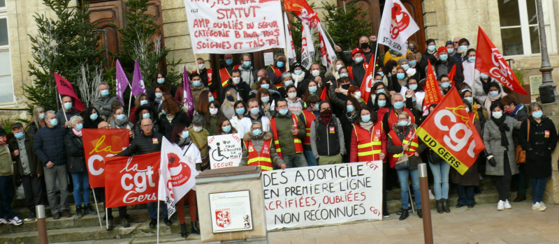 Manifestation en faveur des " oubliés du Ségur de la santé" 