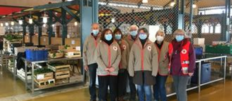 La halle pour une distribution plus facile des aides alimentaires