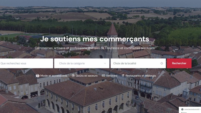 Un vrai site pour le commerce fleurantin
