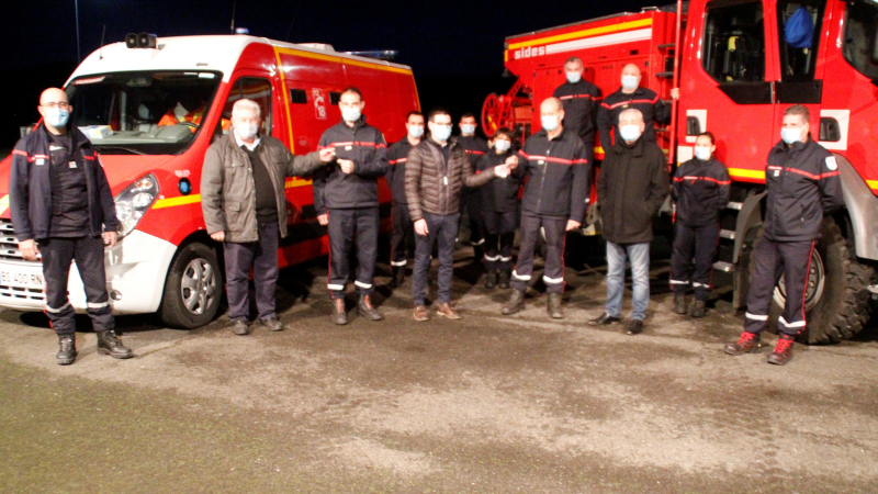 Deux nouveaux véhicules pour les sapeurs-pompiers de Villecomtal