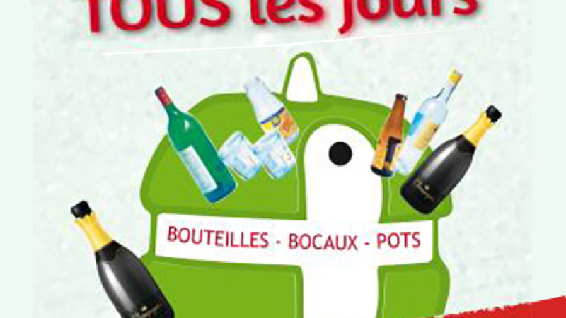 Collecte et recyclage du verre.
