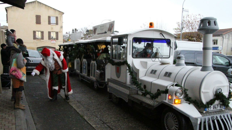 Le petit train, fil conducteur de l'animation de ce Noël 2020