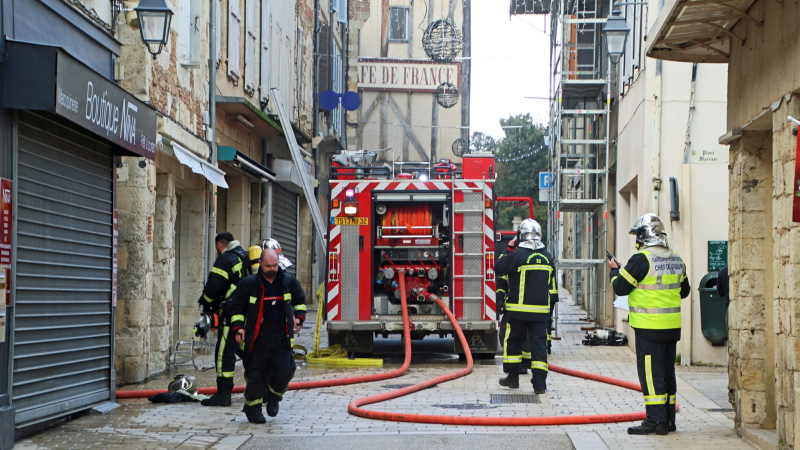 Important incendie dans le centre ville