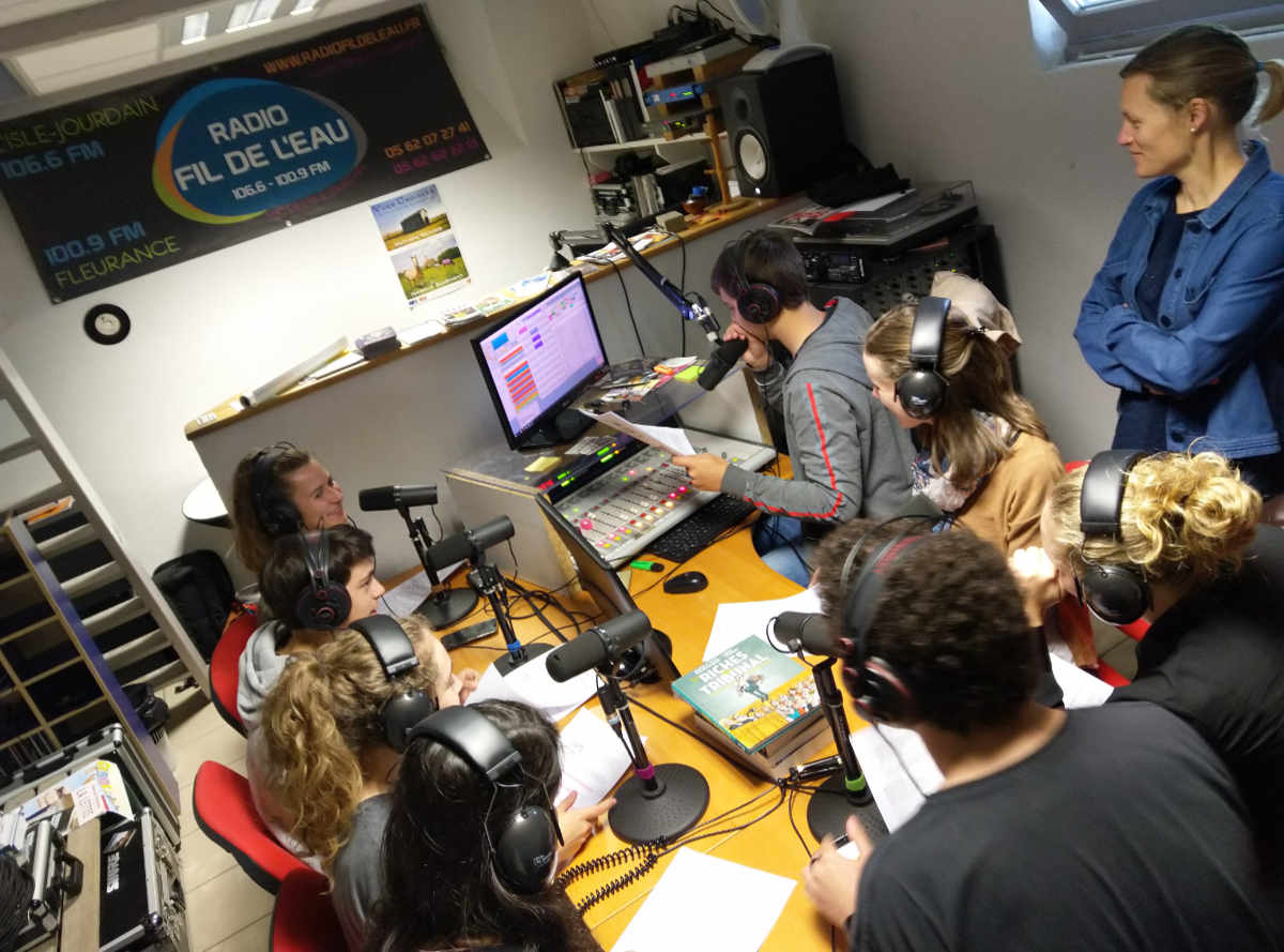 Atelier avec les lycéens de Joseph Salerne à L'Isle-Jourdain -Photo DR