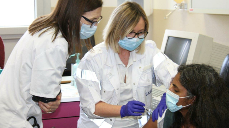 Premier après-midi de vaccination au Centre Hospitalier