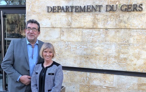 Christine Ducarrouge et Francis Larroque (photo prise hors confinement)