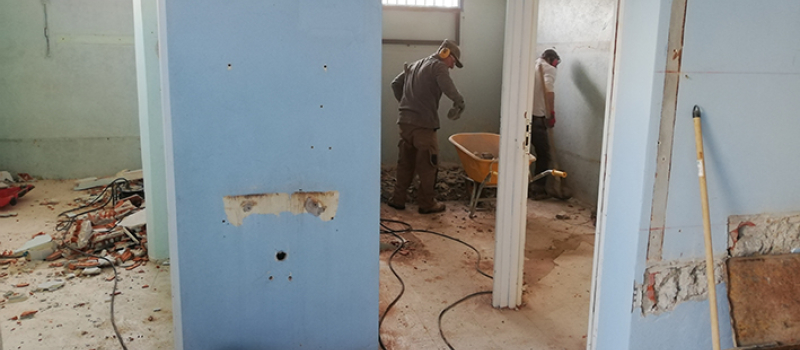 Tennis club : les travaux avancent