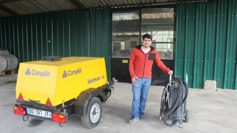Nicolas Ghazieff a ouvert son atelier Sam sablage