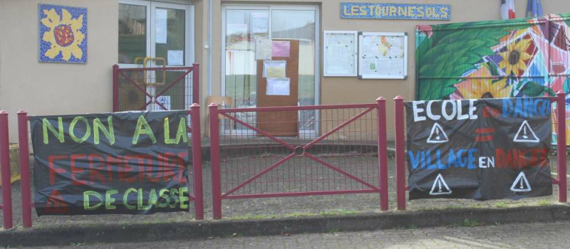 Non à la fermeture d’une classe