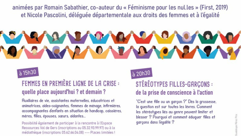 Deux visio-rencontres , en relation avec les droits des femmes 