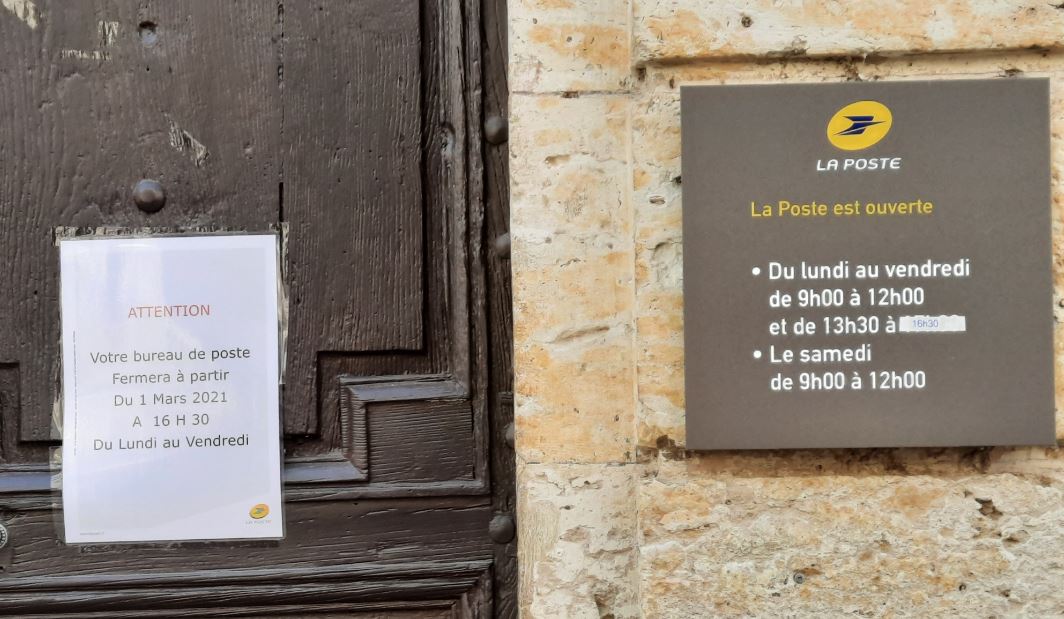 Les nouveaux horaires de La Poste - Photo Marc Le Saux