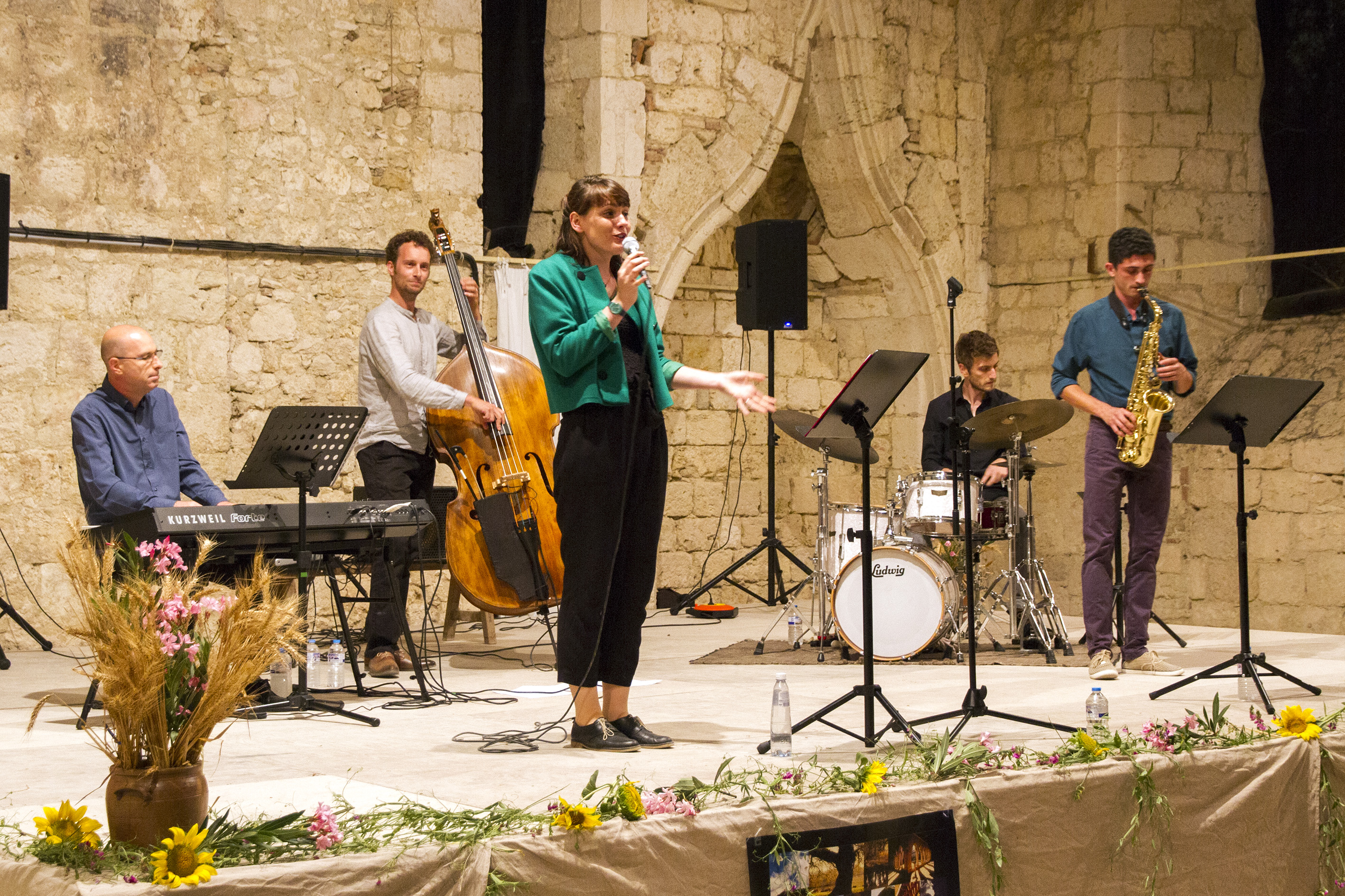 Lors d'un concert du " Quintet Madame" organisé par l'ACLED, avant la Covid 19.