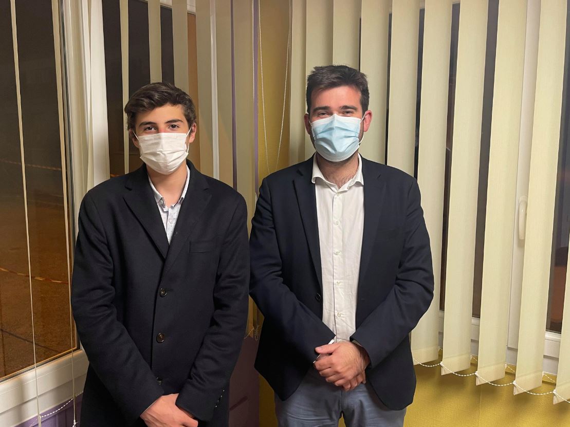 Diego Bru et Franck Barthet, chef de cabinet du maire  - Photos DR