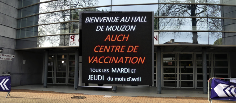 Le Méga  vaccinodrome a ouvert : 720 injections 