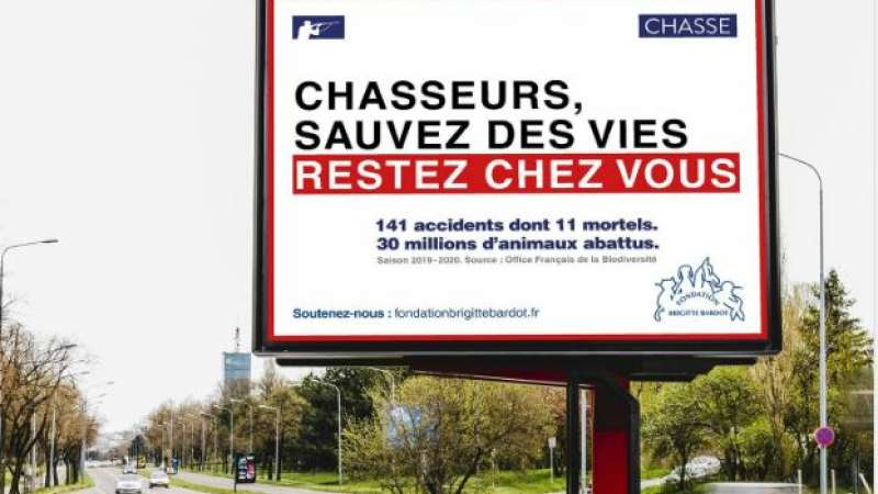 La fondation Brigitte Bardot lance une campagne contre les chasseurs