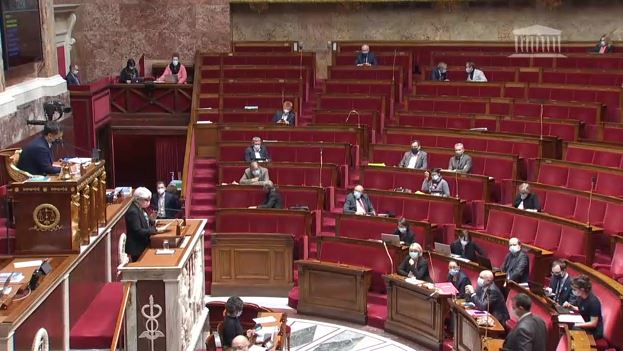 A l'assemblée Nationale, l'intervention de Gisèle Biemouret, ce mercredi 14 avril - Capture d'écran vidéo