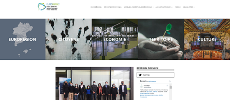 L’Eurorégion Pyrénées-Méditerranée lance son nouveau site web /  Pirenèus Mediterranèa lança son navèth site web 