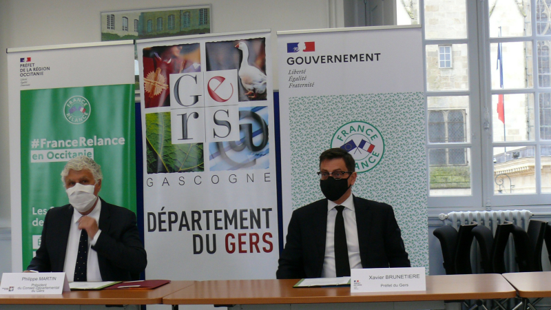 Etat et Département, solidaires sur le plan de la relance économique