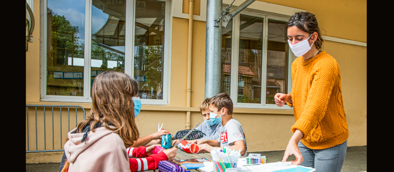 Les enfants de l’école du Houga dévoilent leur espace personnel  