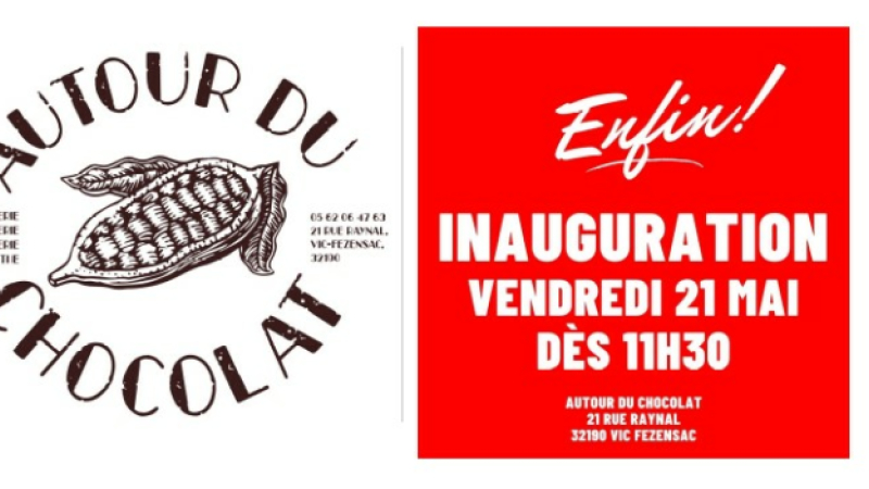 Inauguration de la chocolaterie "Autour du Chocolat" 