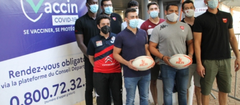 Les sportifs auscitains  montrent l’exemple, en recevant leur première injection