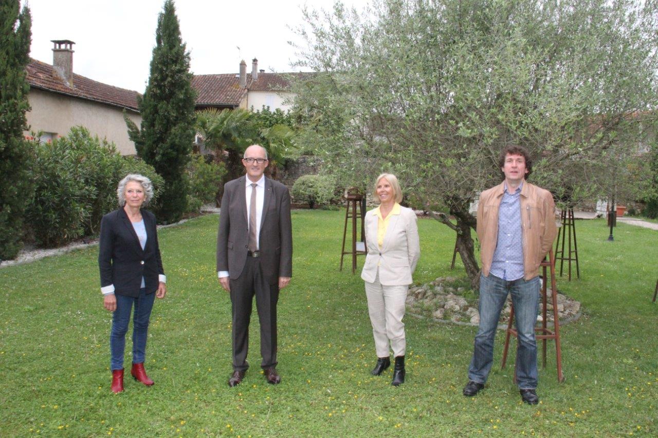 Les candidats : Raymonde Barthe, Jean-François Rousse, Mariette Varga et  Denis Gauge - Photo Marc Le Saux