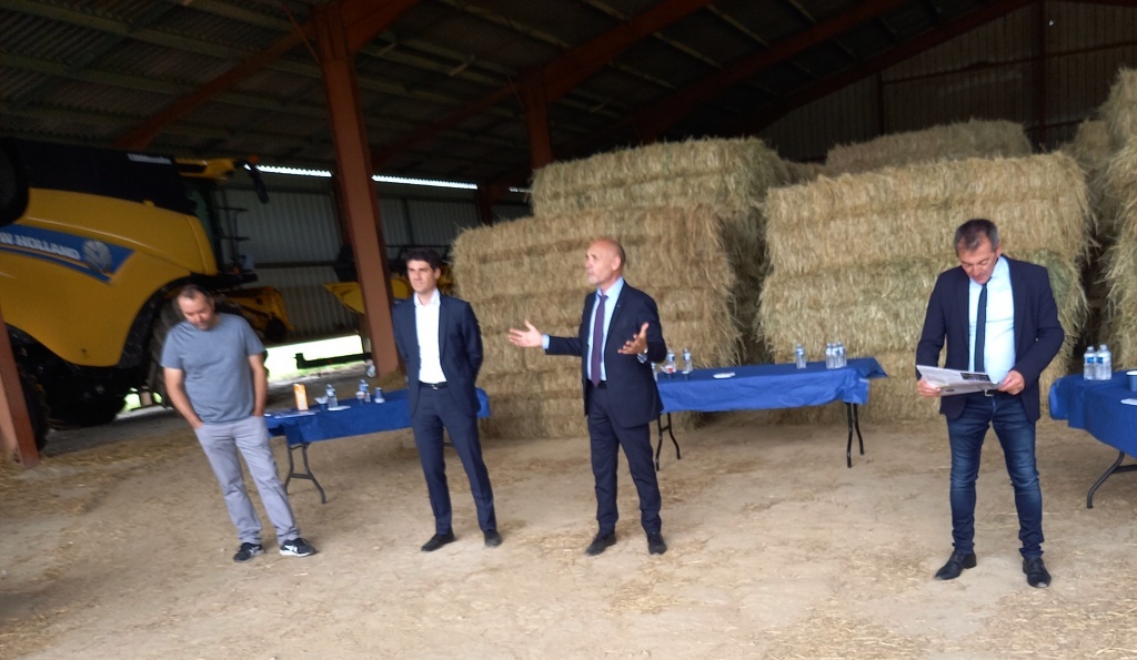 Stéphane Zanchetta, Aurélien Pradié, Gerard Dubrac et Eddie Puyjalon ont participé à la conférence de presse.