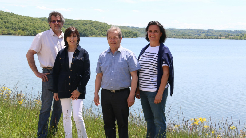 Avec les candidats de la liste "Gers en commun"  pour le canton Astarac-Gimone 