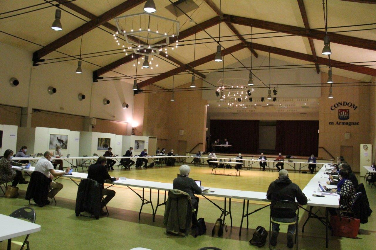 Les conseillers en séance le 25 mars 2021 - Photo MLS