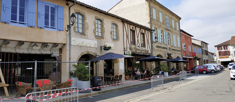 Les restaurants de Marciac reprennent vie.  