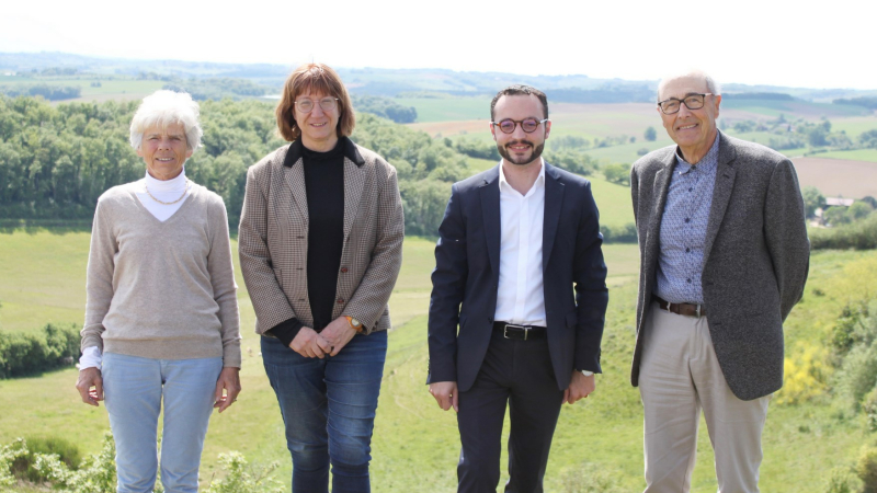 Marie-Hélène Dupuy et Bastien Porta-Meynent, candidats de la liste « Gers Autrement»