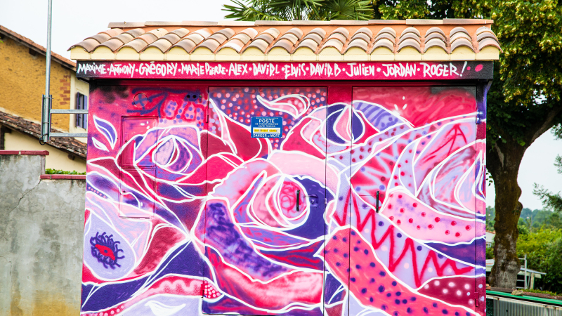 Esat du Houga: des graffiti pour développer créativité et relations sociales