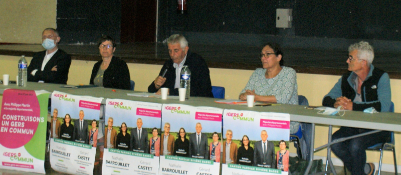 Réunion Publique de "Gers en Commun" a Plaisance du Gers