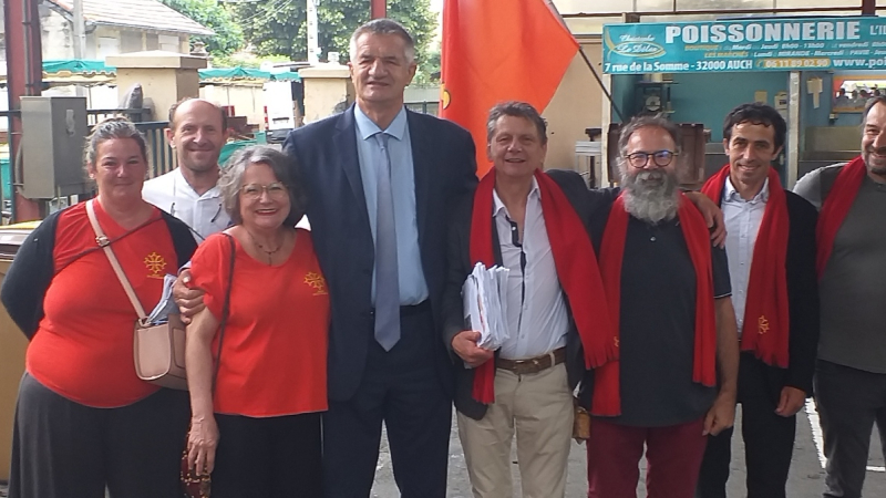 Jean Lassalle en soutien de "Bastir Occitanie" 