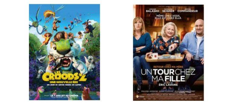Une film d'animation et une comédie au cinéma dimanche ...