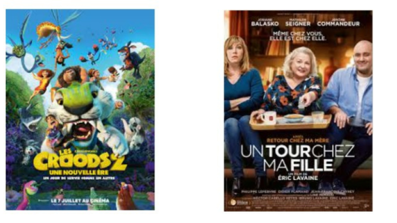 Une film d'animation et une comédie au cinéma dimanche ...