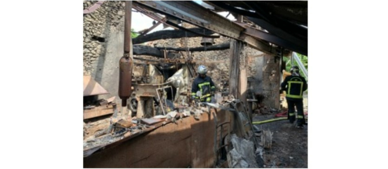 Des dépendances détruites par un incendie à Saint-Paul de Baïse