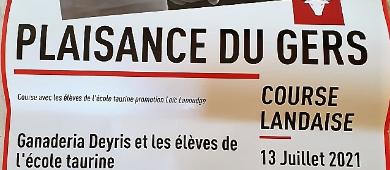Grand  retour de la course landaise a plaisance