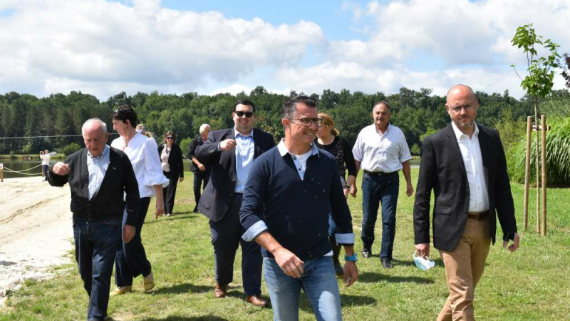 Les élus ont inauguré le parc de loisirs