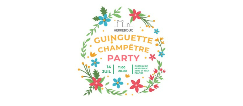 Guinguette champêtre Party au domaine de Herrebouc mercredi 14 juillet