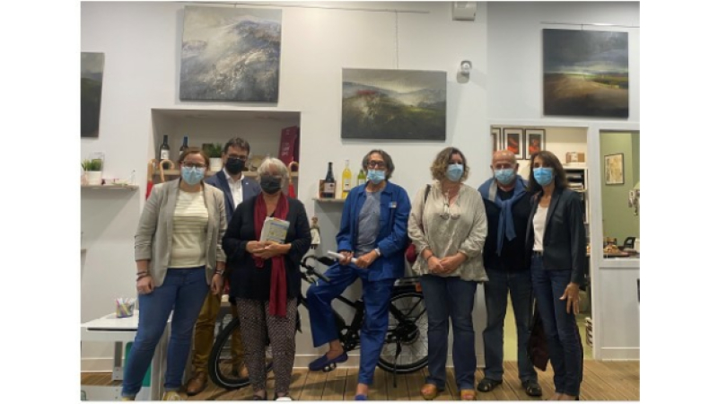 Françoise Bellière expose à l'Office de Tourisme d'Artagnan en Fezensac