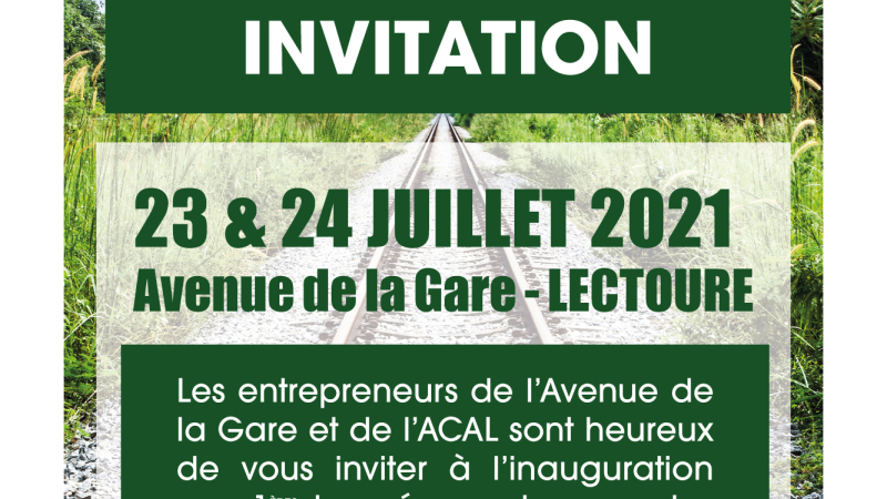 C'est la fête avenue de la Gare à Lectoure!