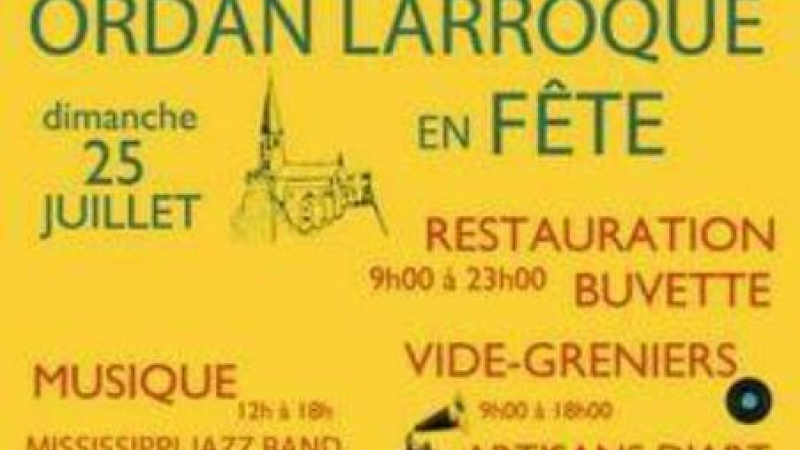 Ordan Larroque en fête ce dimanche 25 juillet