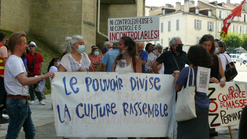 Manifestation contre le pass sanitaire