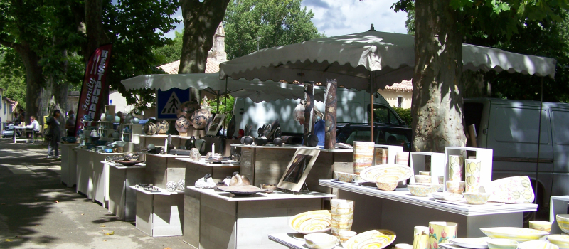 Un marché de potiers dans un lieu unique : un réel succès !