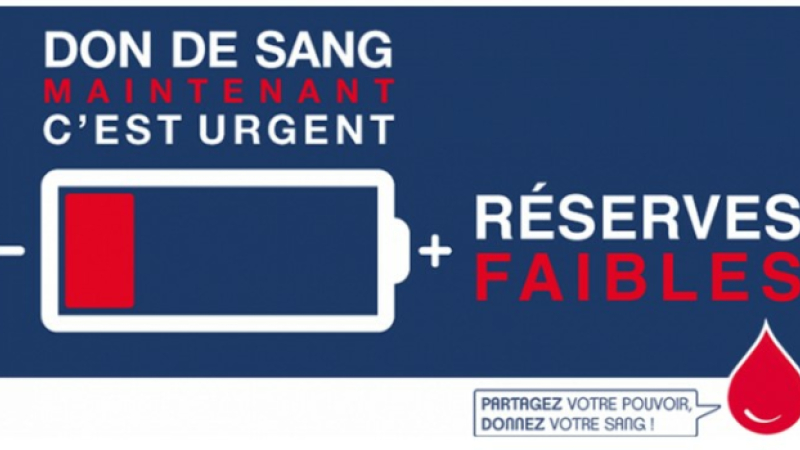 Les stocks sont en baisse ! Venez donner votre sang le 17 et 18 août à Vic-Fezensac !