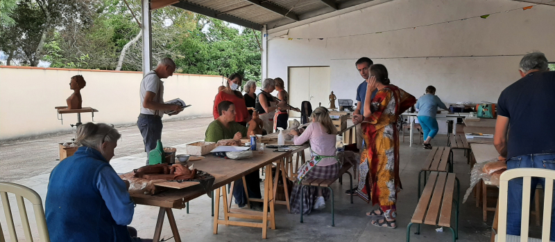 Avoz'art, côté sculpteurs en herbe !