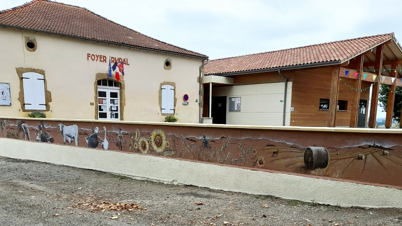 une fresque de belle dimension