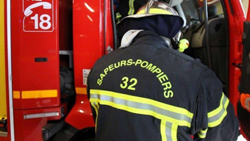 Une maison d'habitation ravagée par les flammes